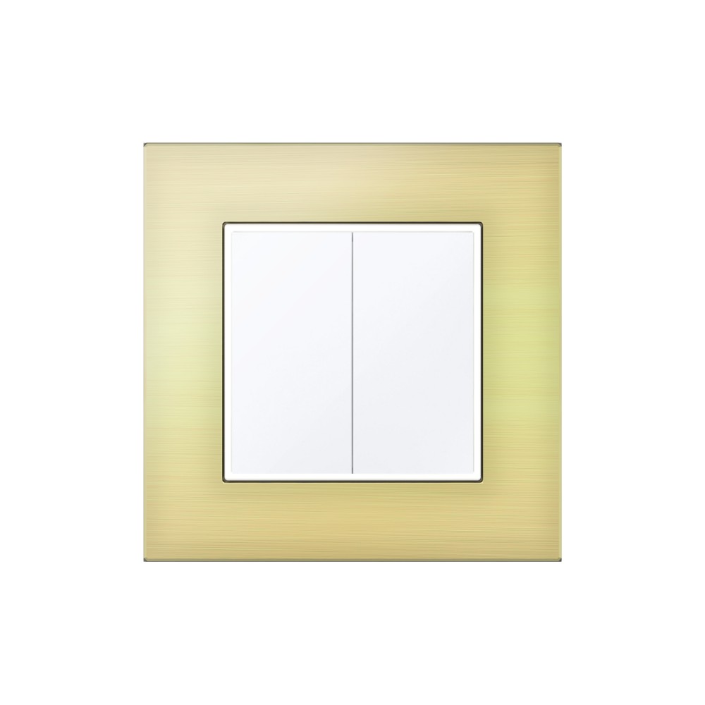 Double 2 Way Switch - White