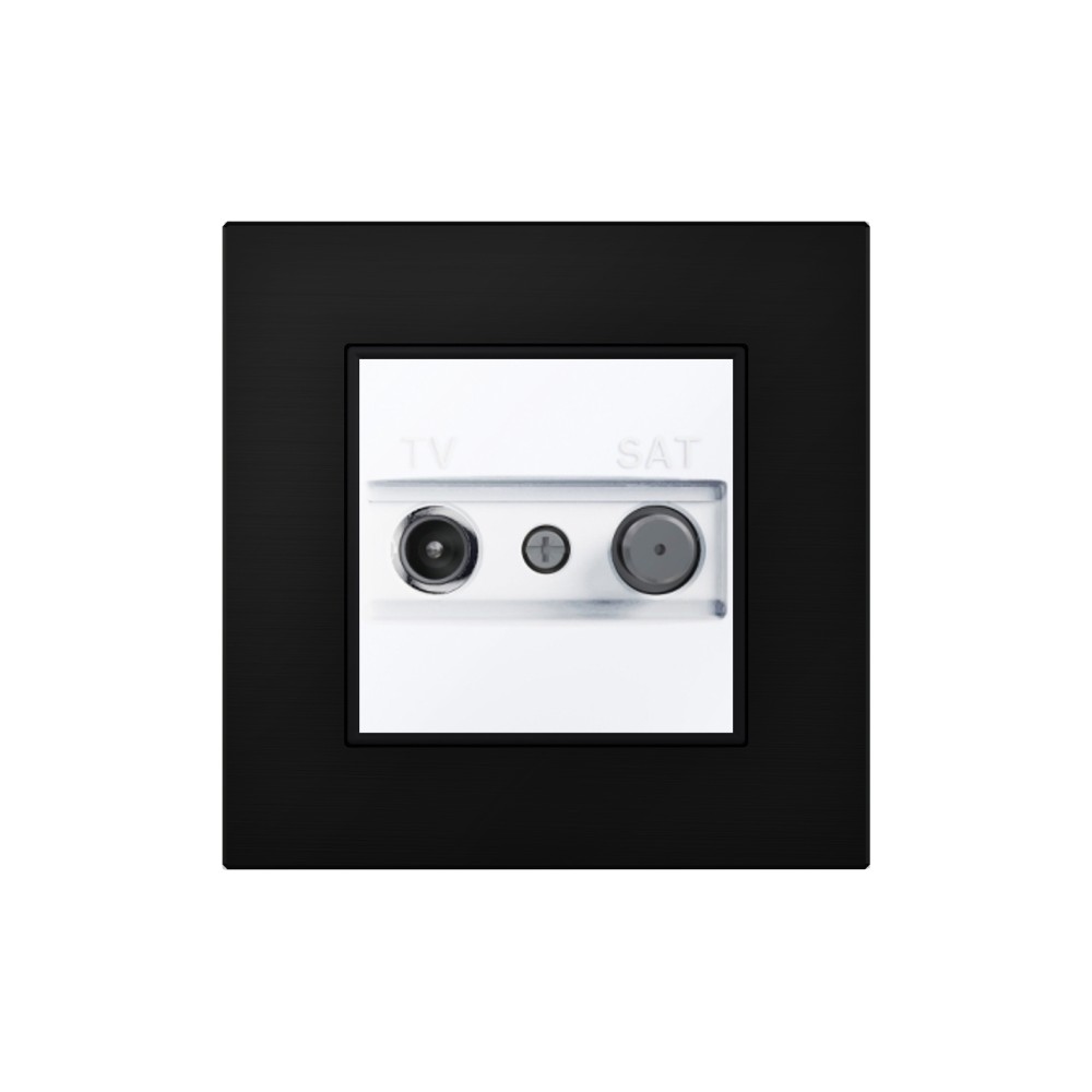 TV/SAT Socket Intermediate 8dB  - White