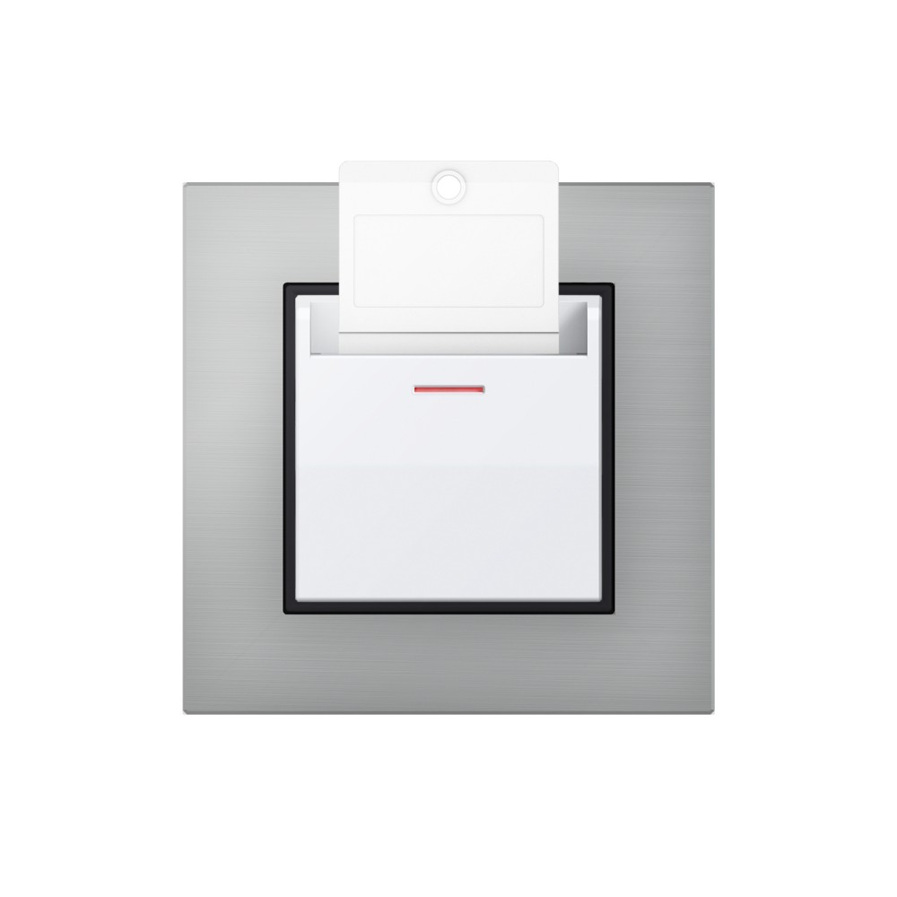 Hotel Key Card Switch with Locator Light - White