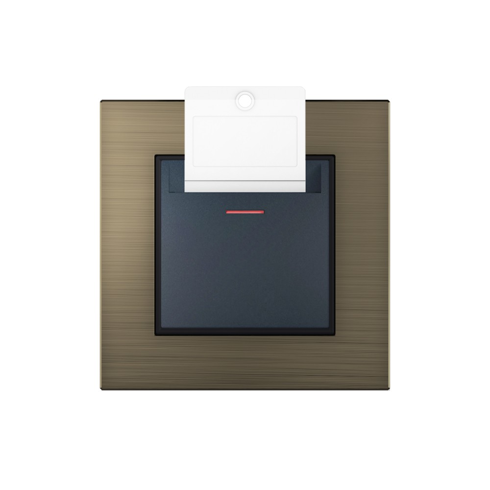 Hotel Key Card Switch with Locator Light - Anthracite