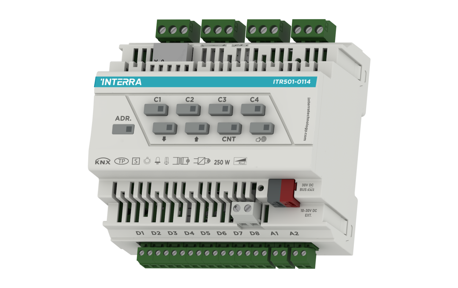 KNX Universal Dimmer Actuator - 4 Ch  (w/ 8 Digital, 2 Analog Input, Ethernet)