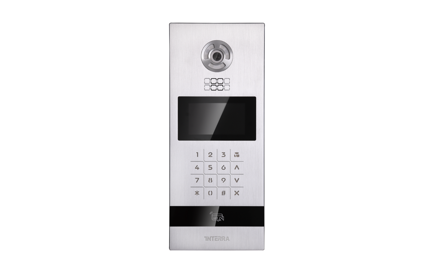 Android Outdoor Video Intercom w/ Face Recognition - 4.3" Color TFT LCD - Aluminium Body with Touch Buttons