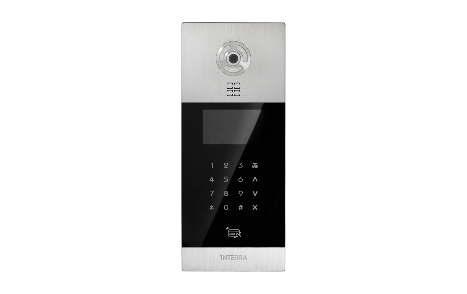 Android Outdoor Video Intercom w/ Face Recognition - 4.3" Color TFT LCD - Aluminium Body with Black Touch Glass