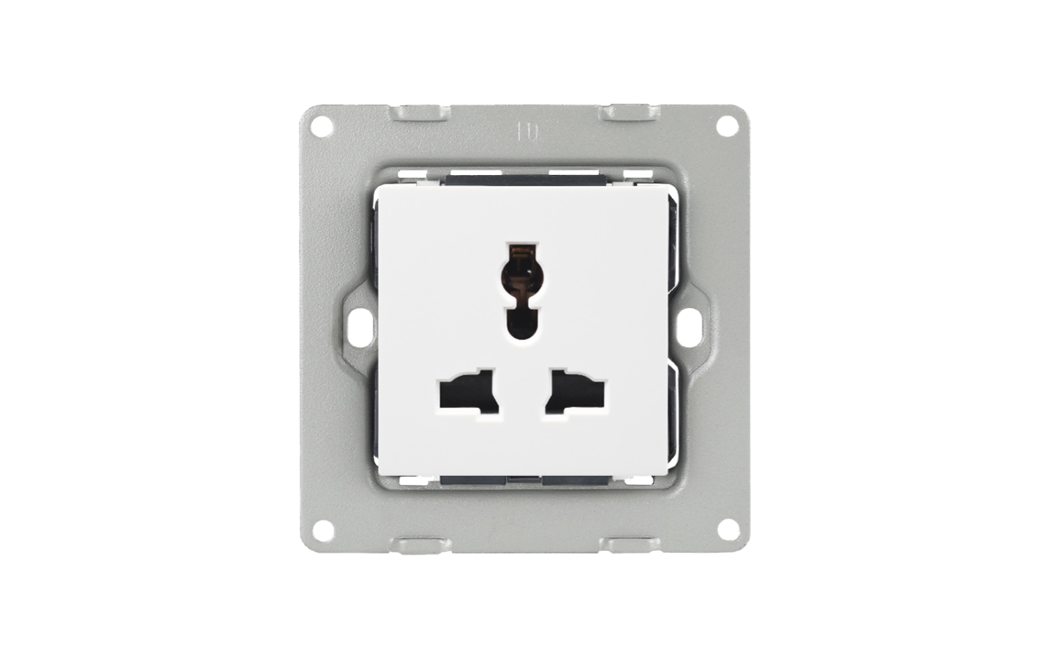 3 Pin Universal Socket - White