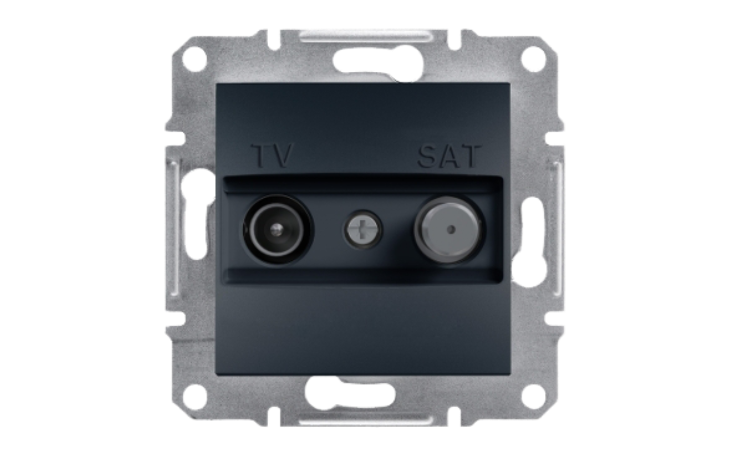 TV/SAT Ending Socket 1dB  - Anthracite