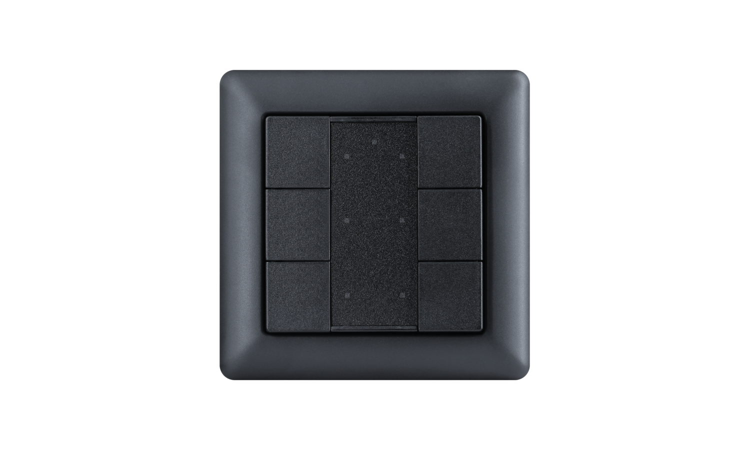 Model A DALI-2 Switch - 6 Button Black Plastic
