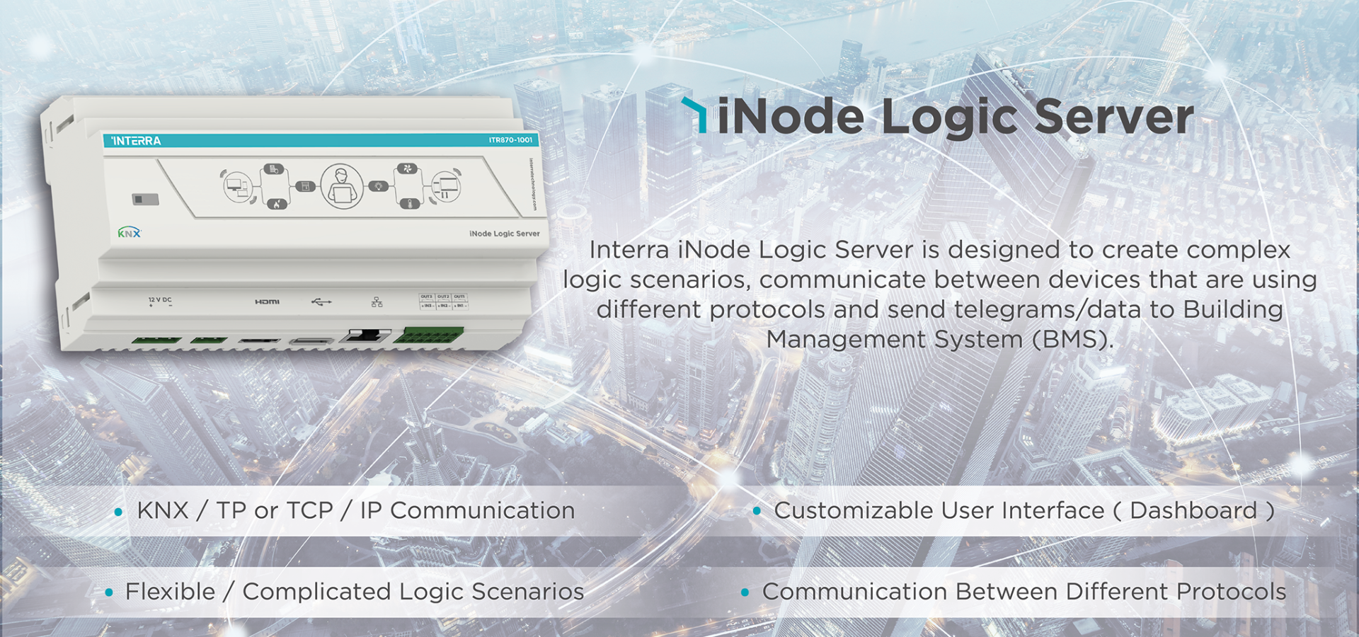 The Future of Smart Buildings is shaped by iNode Logic Server