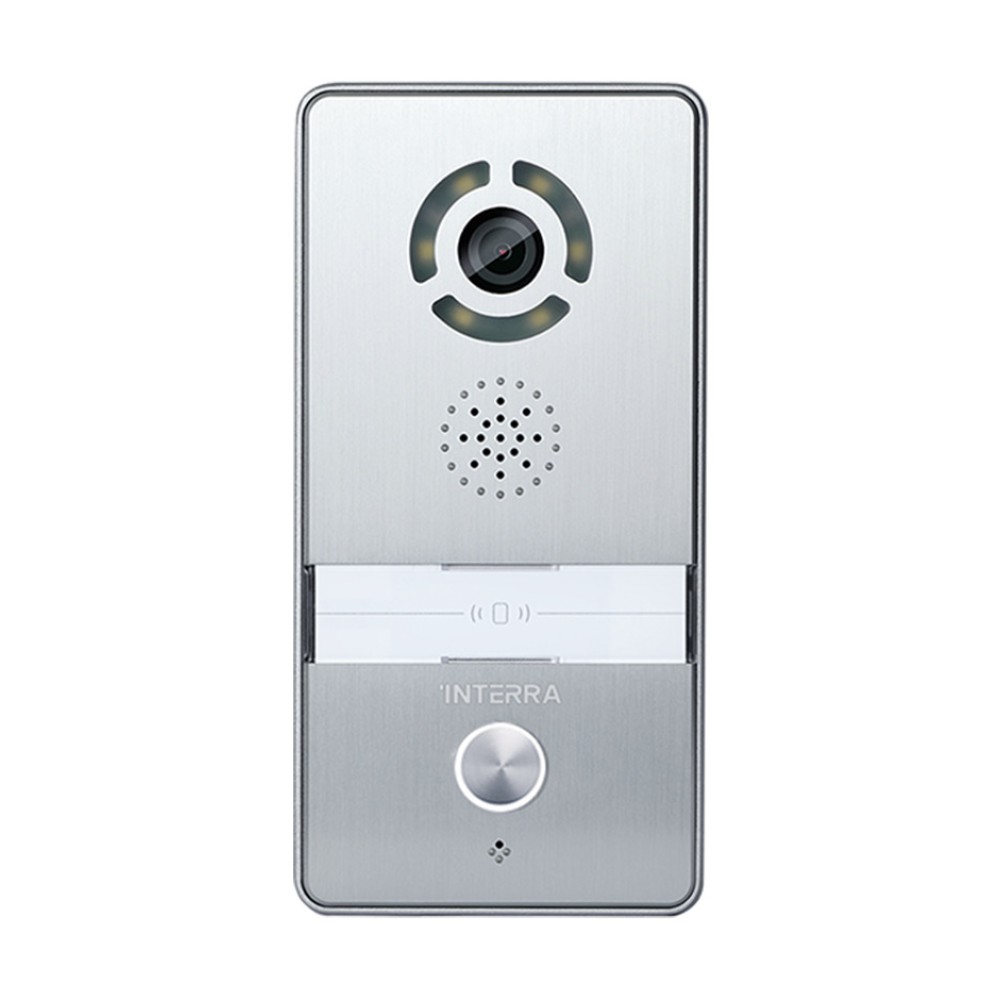 Surface Mounted Villa Type Intercom Outdoor Station w/ Push Button & Name Tag - Aluminum Body
