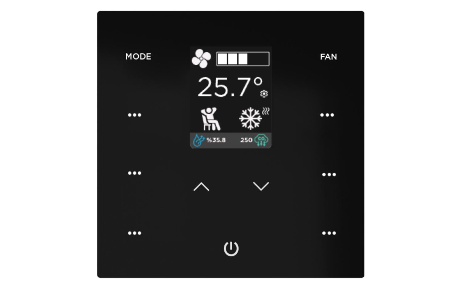 iX2 - 2" KNX Touch Panel - Black