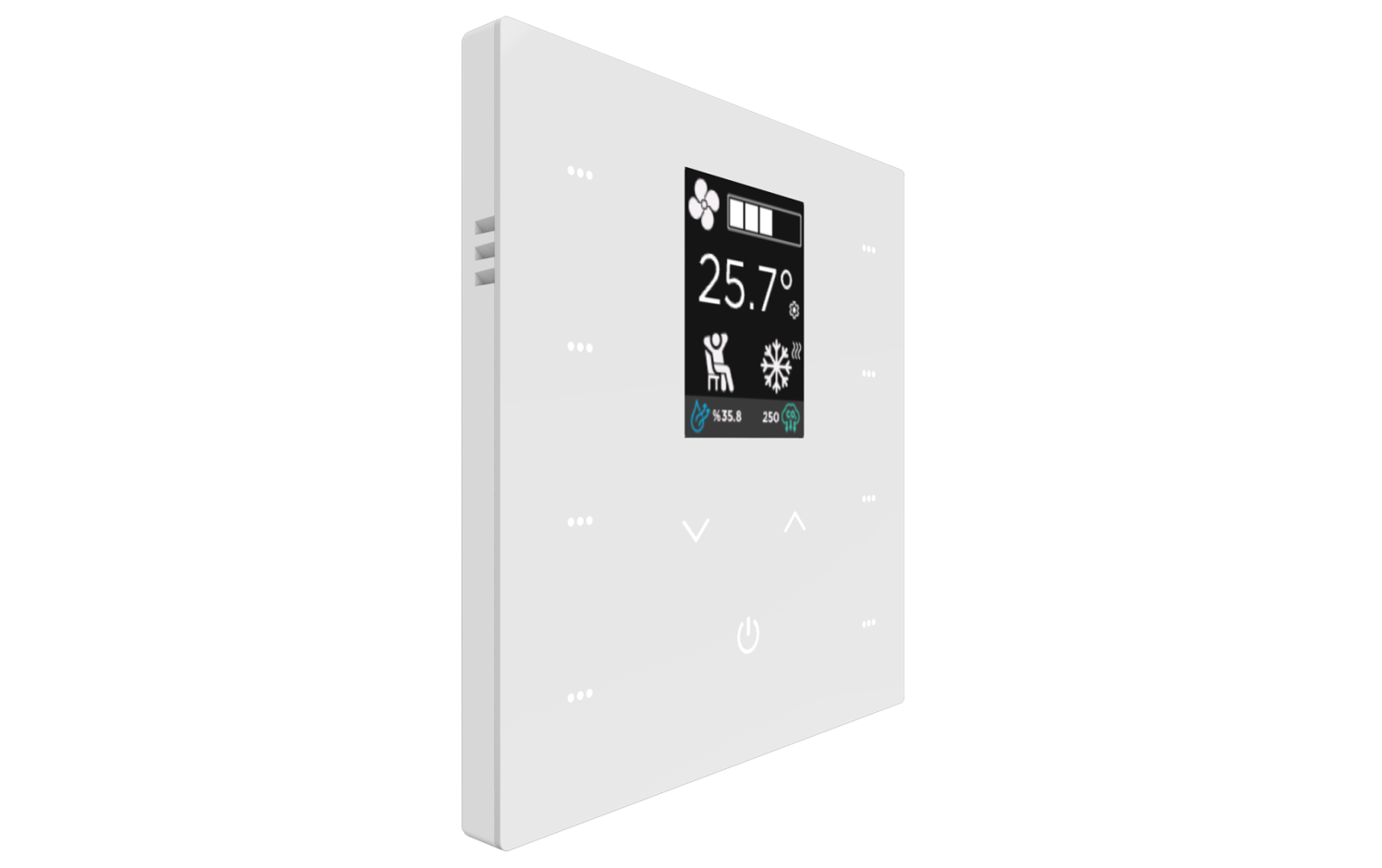 iX2 - 2" KNX Dokunmatik Panel - Beyaz w/LCD