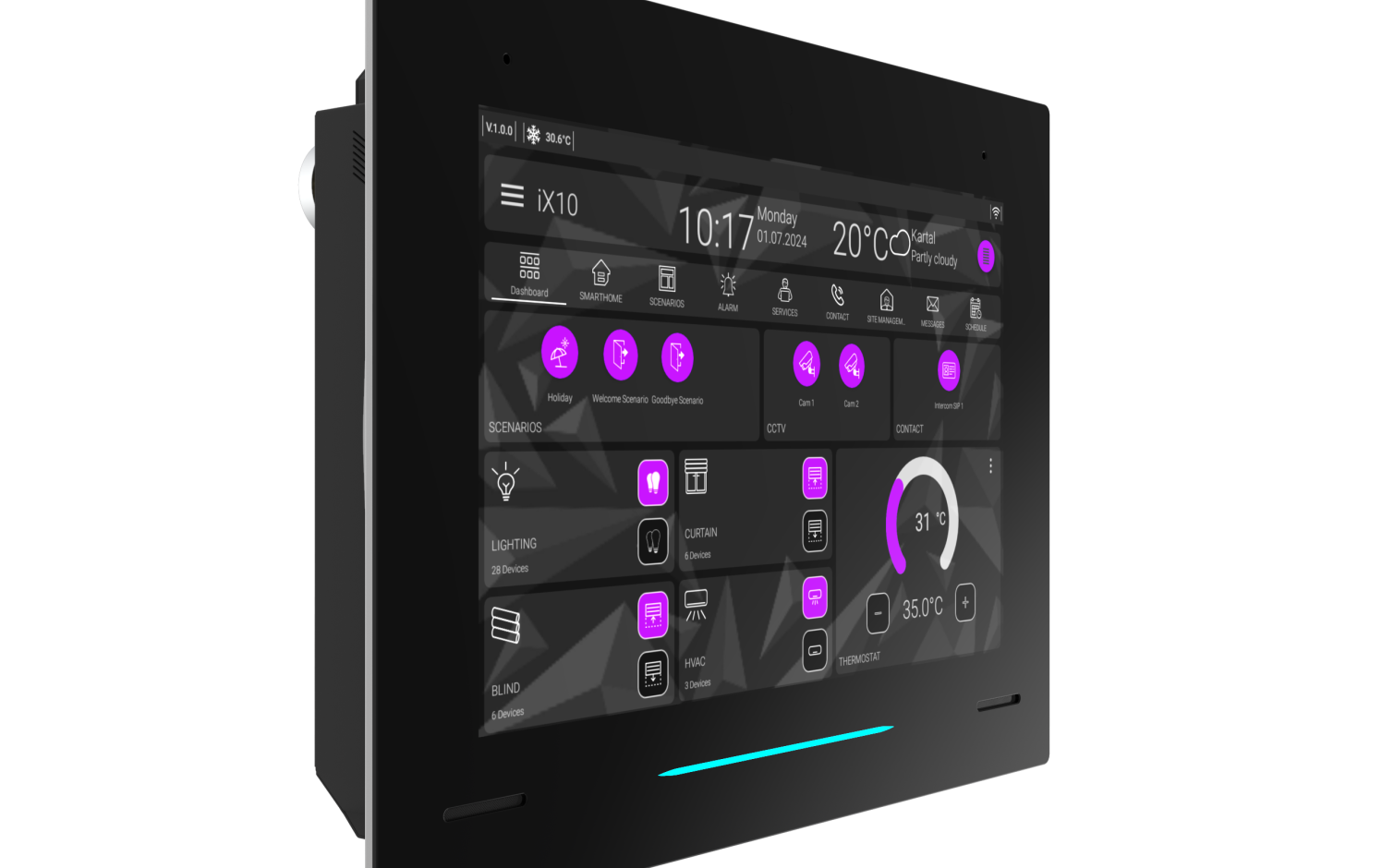 iX10 - 10.1" KNX Touch Panel