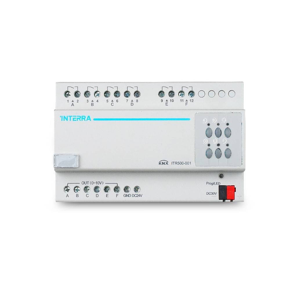 KNX Ballast Controller - 6 Channel 10A (0/1-10V DC)
