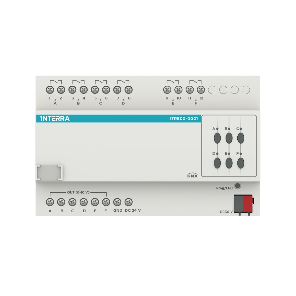 KNX Ballast Controller - 6 Ch (0/1-10V DC)
