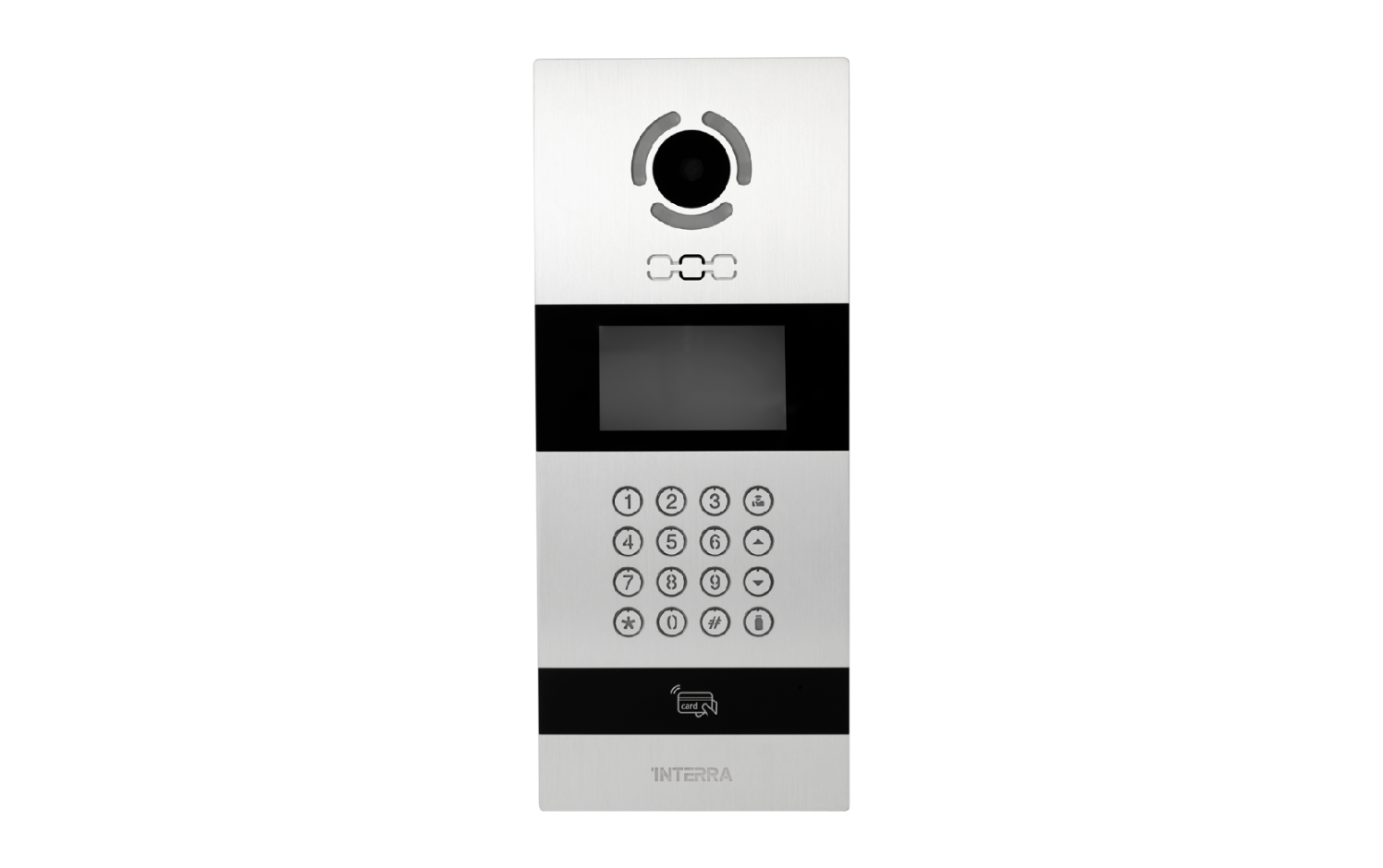 Android Outdoor Video Intercom w/ Face Recognition - 4.3" Color TFT LCD - Aluminium Body with Mechanical Buttons