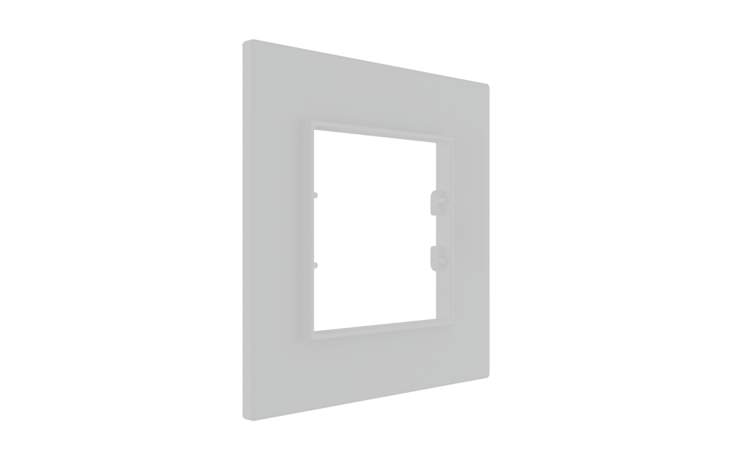 White Plexiglass Frame - 1 Gang