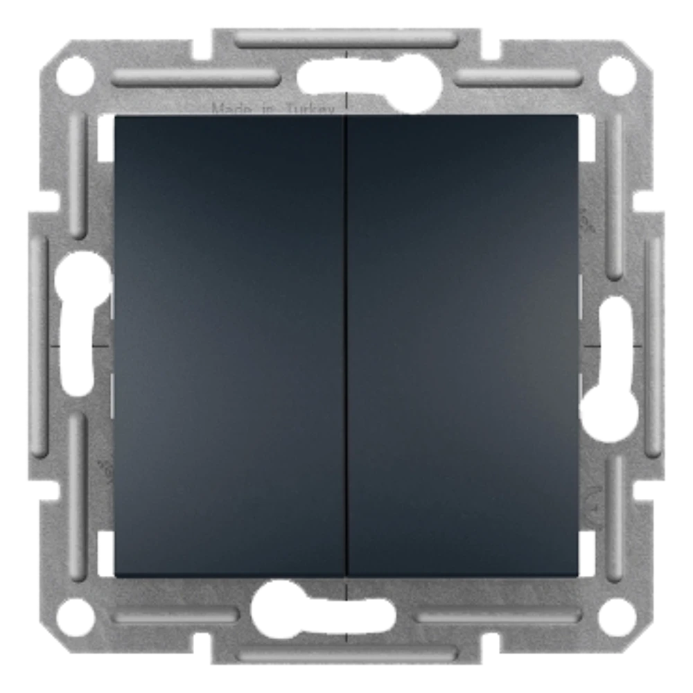 1 Pole 2 Circuits Switch - Anthracite