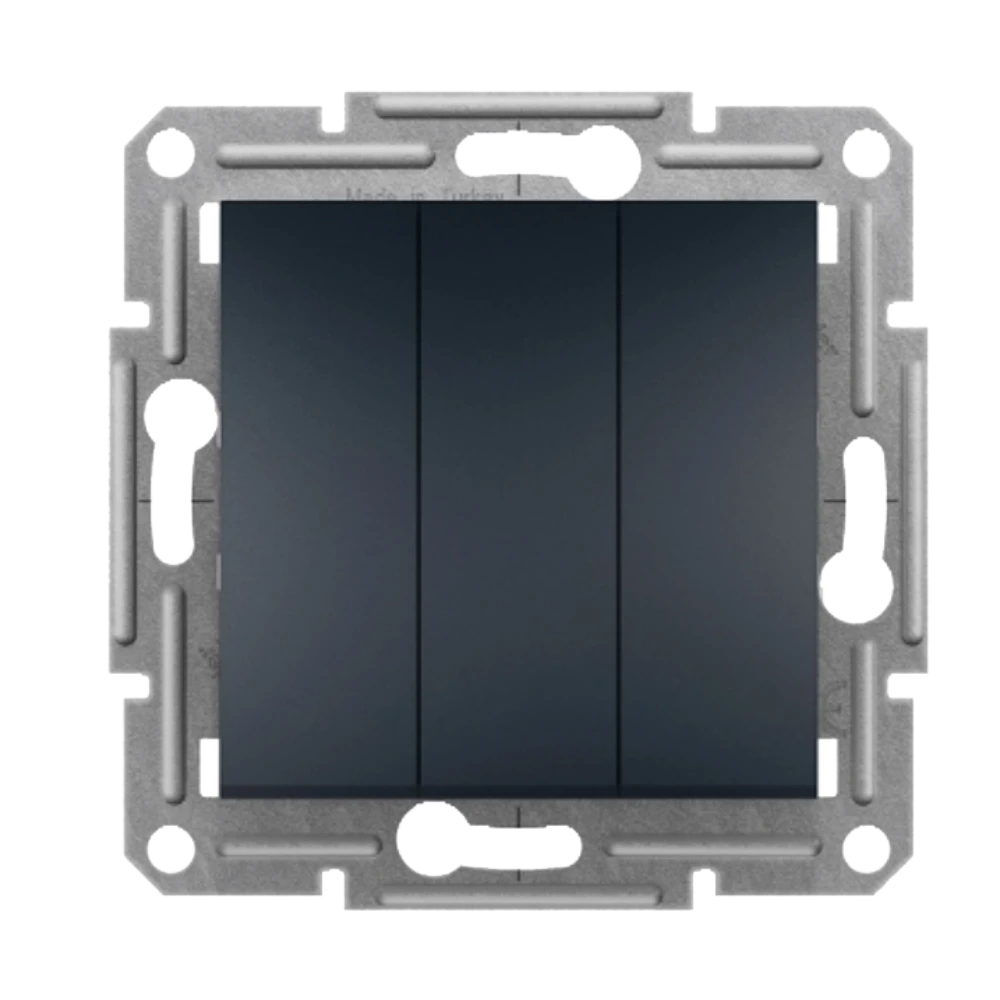 1 Pole 3 Circuits Switch - White