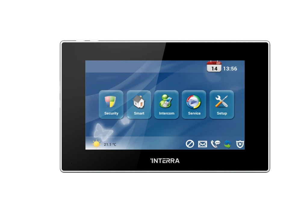 10.1″ Black Linux Indoor Monitor w/ 12V DC / POE