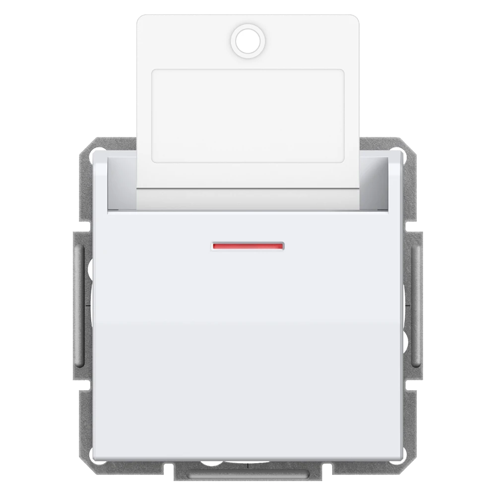 Hotel Key Card Switch with Locator Light - White