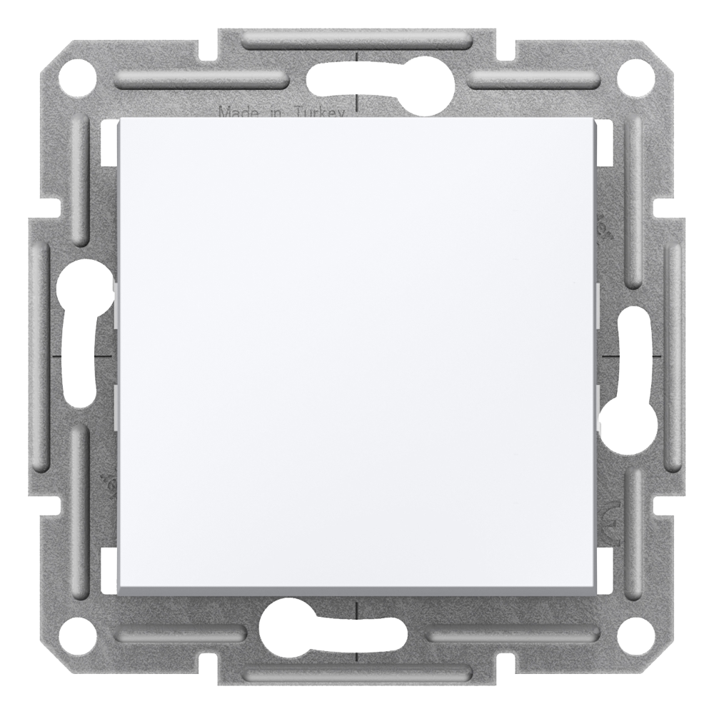 1 Pole Push Button - White