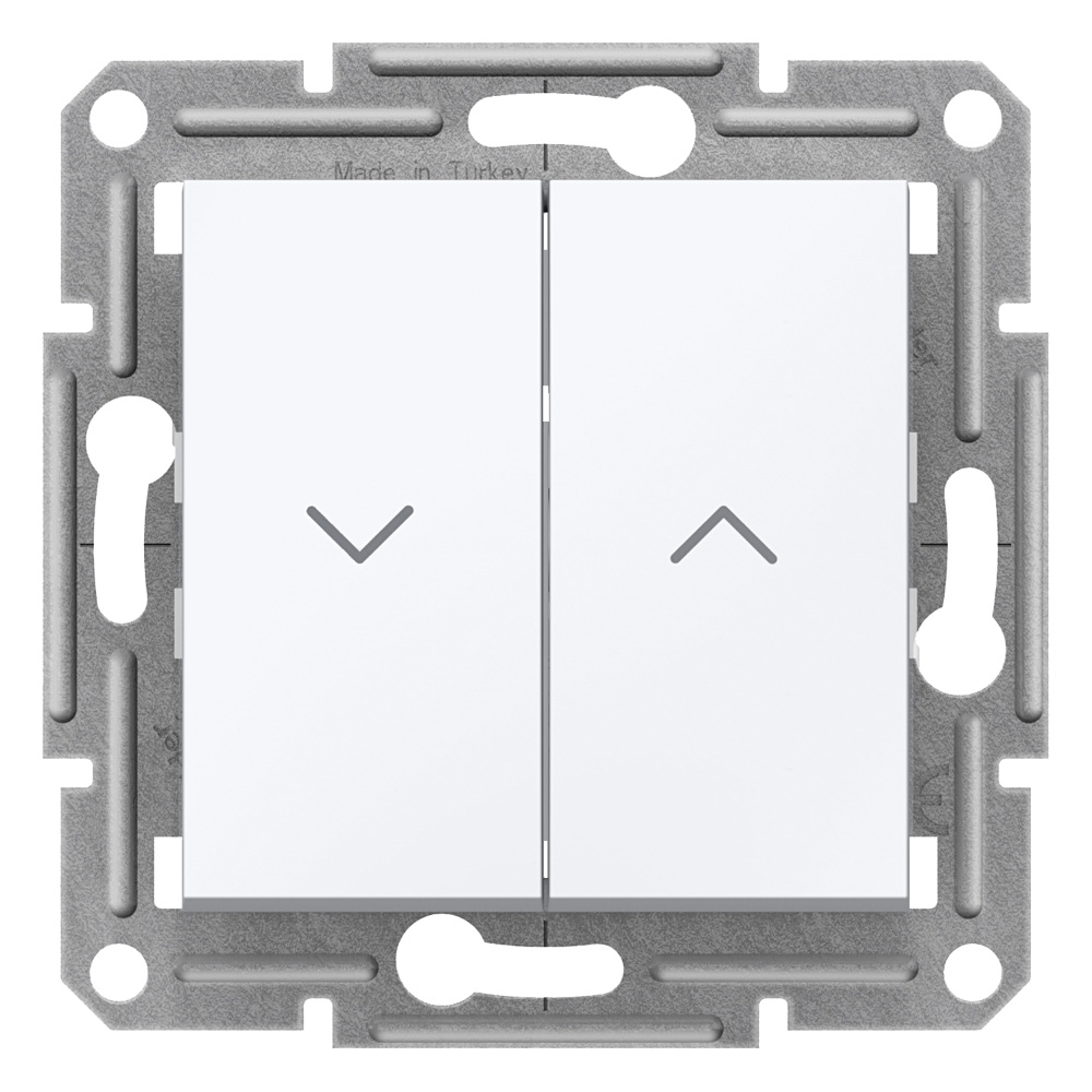 Roller Blind Push Button - White