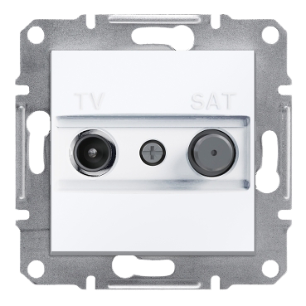 TV/SAT Ending Socket 1dB - White