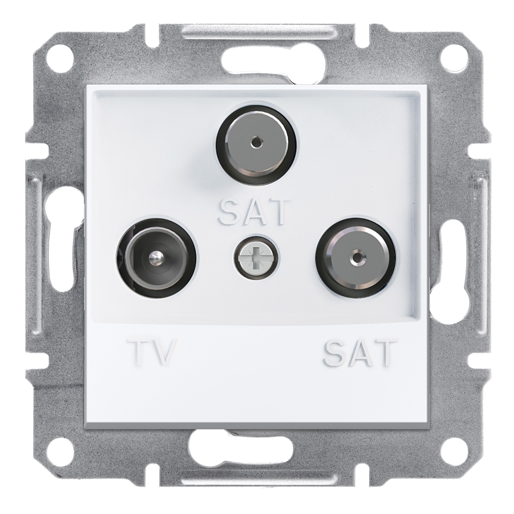 TV/SAT/SAT Ending Socket 1dB - White