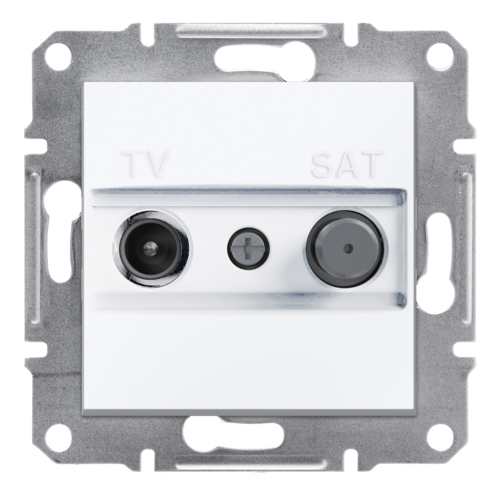 TV/SAT Socket Intermediate 8dB - White