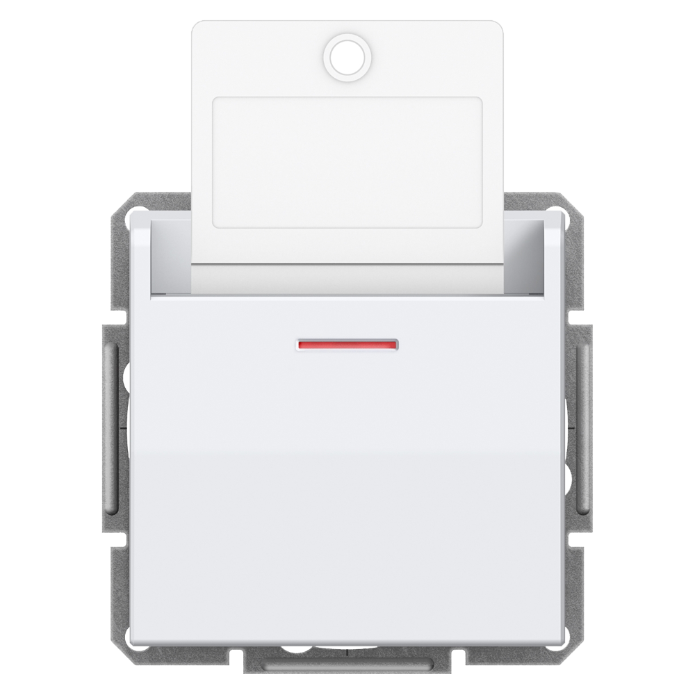 Hotel Key Card Switch with Locator Light - White