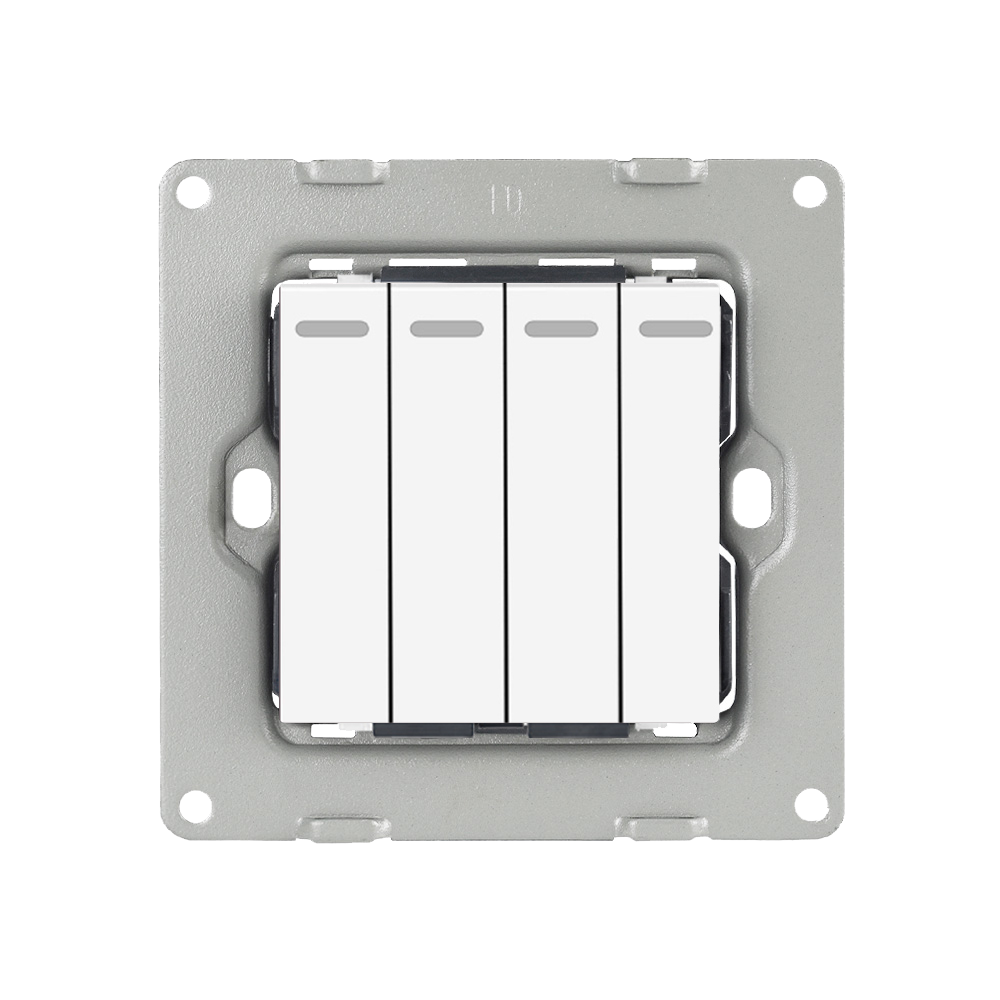 4 Gang Switch - White