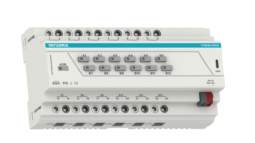 KNX Combo+ Switch Actuator - 12 Channel