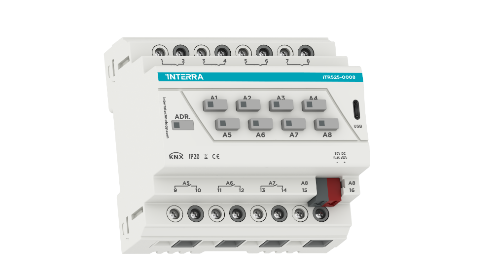 KNX Combo+ Switch Actuator - 8 Channel