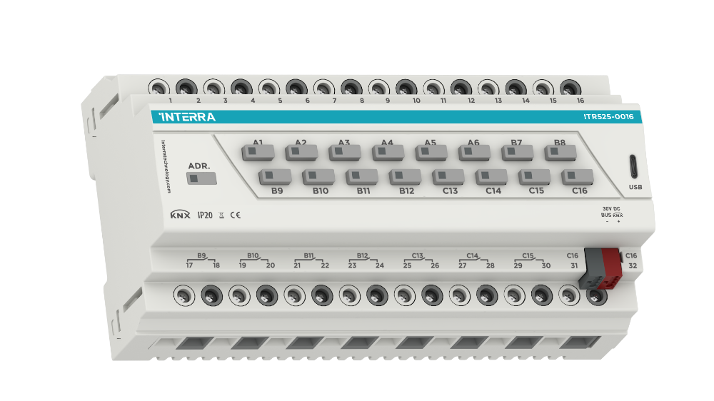 KNX Combo+ Switch Actuator - 16 Channel