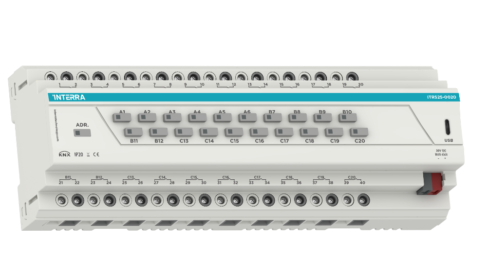 KNX Combo+ Switch Actuator - 20 Channel