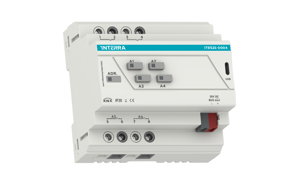 KNX Combo+ Switch Actuator - 4 Channel
