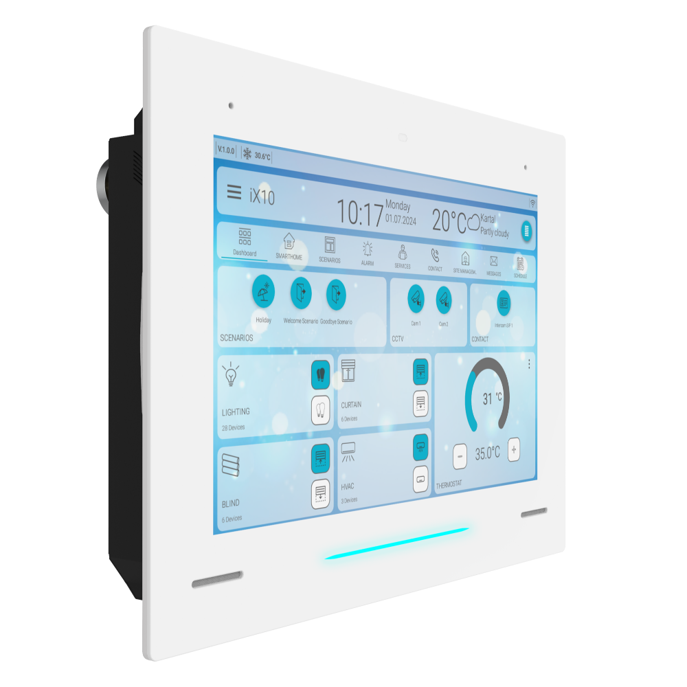 iX10 - 10.1" KNX Touch Panel / White