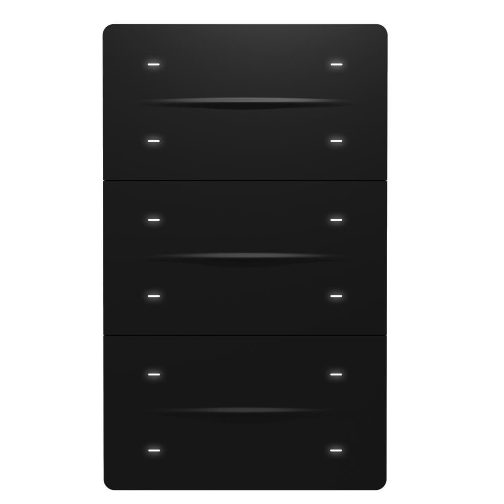 iX-M 12 Button KNX Secure Switch Panel / Black