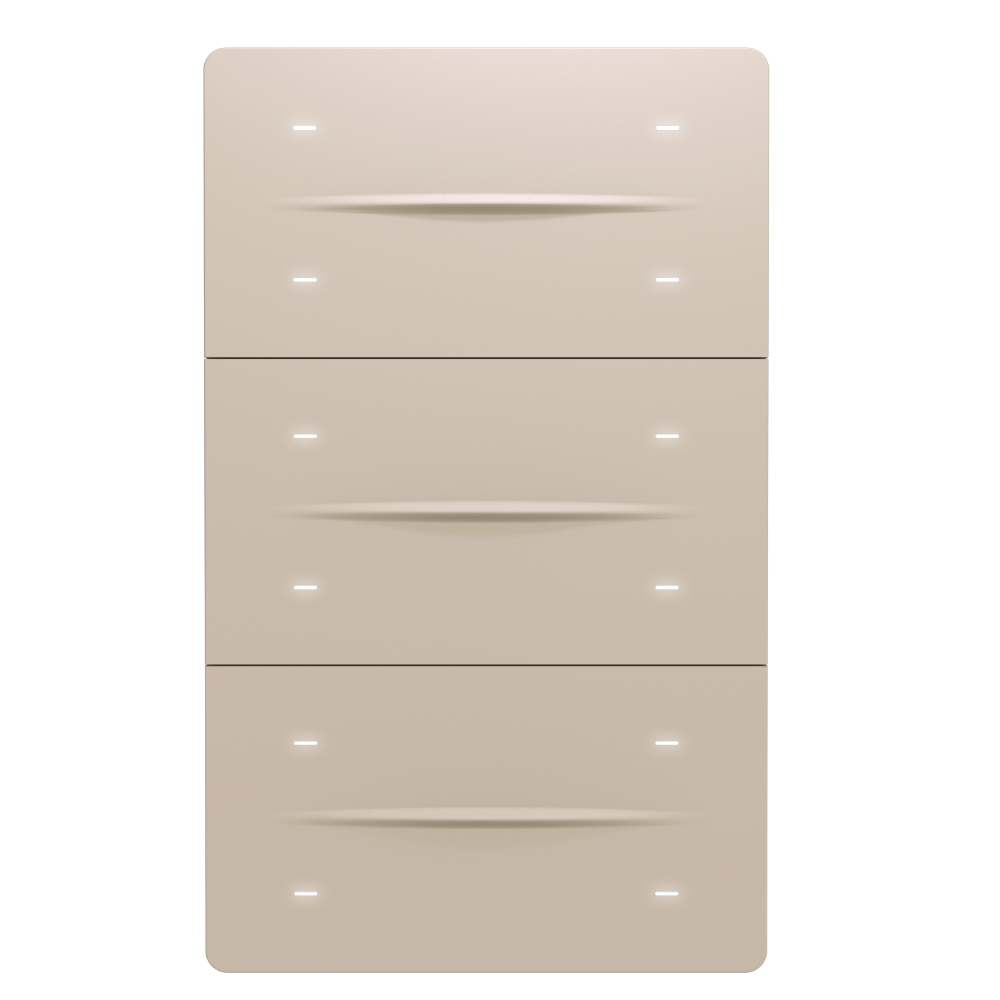 iX-M 12 Button KNX Secure Switch Panel / Beige