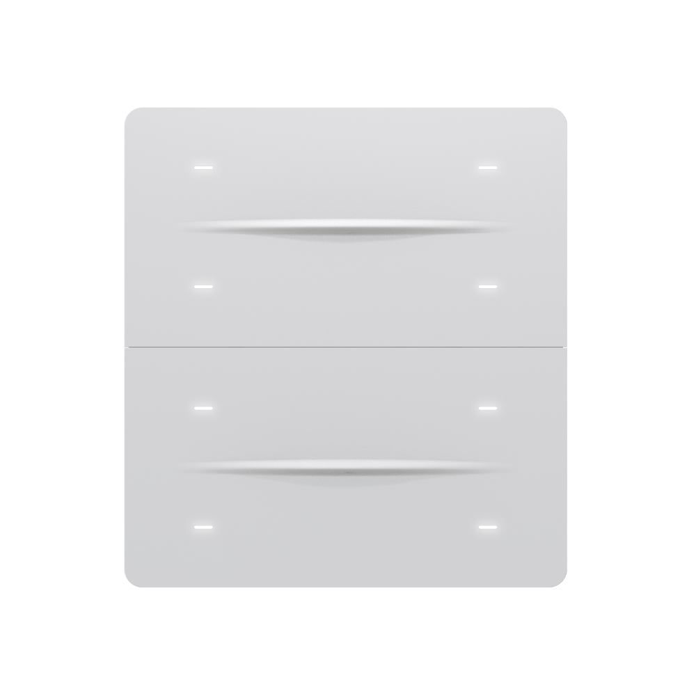 iX-M 8 Button KNX Secure Switch Panel / White