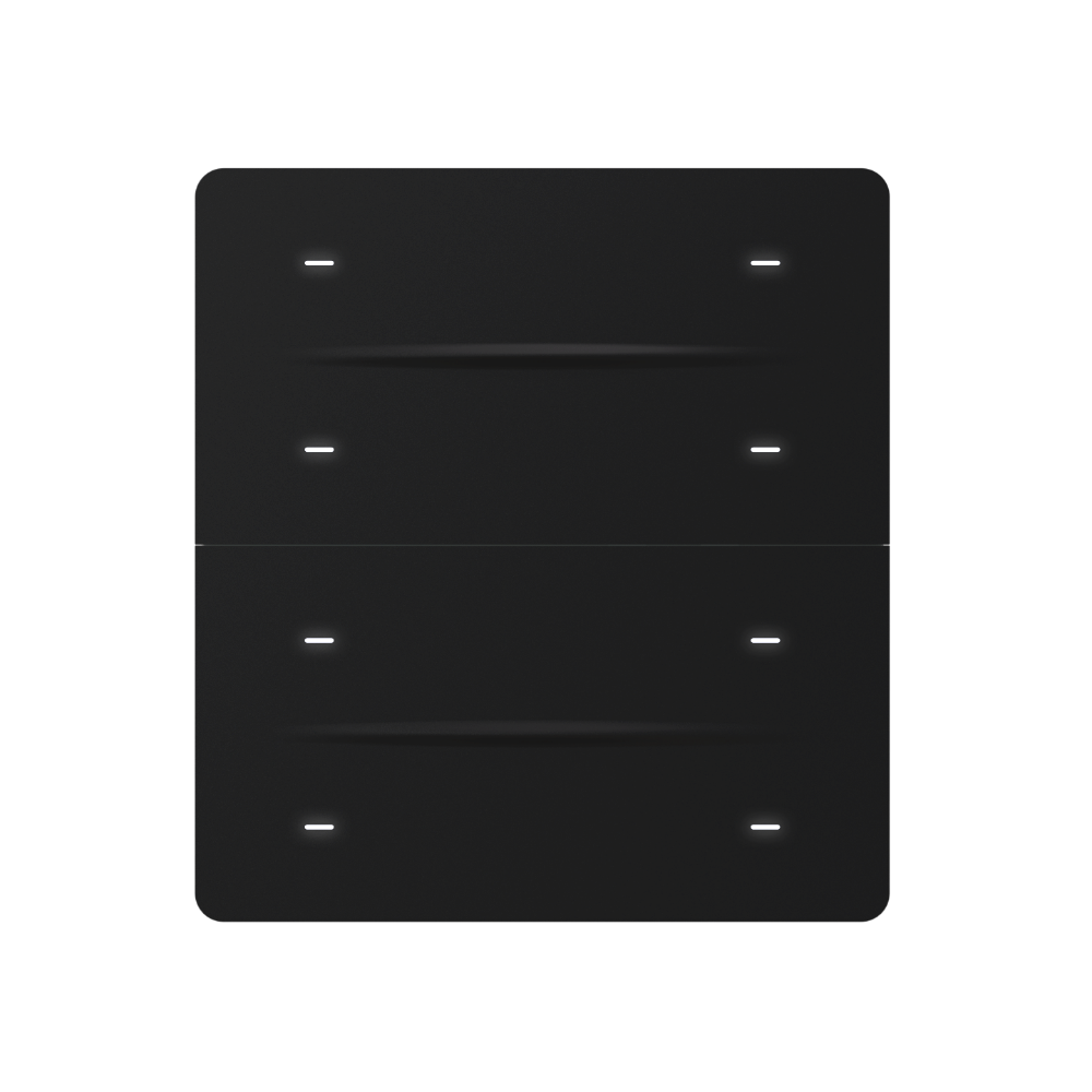 iX-M 8 Button KNX Secure Switch Panel / Black
