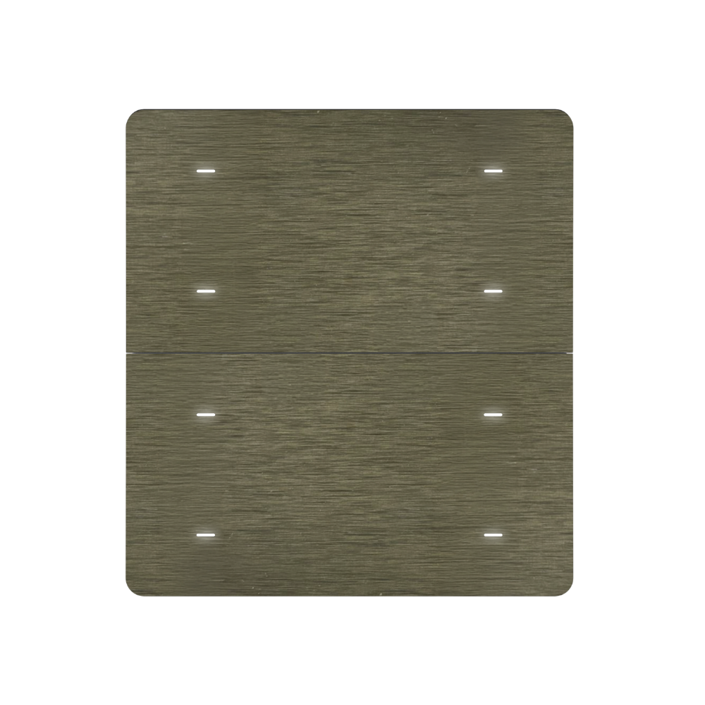 iX-M 8 Button KNX Secure Switch Panel / Bronze Aluminium