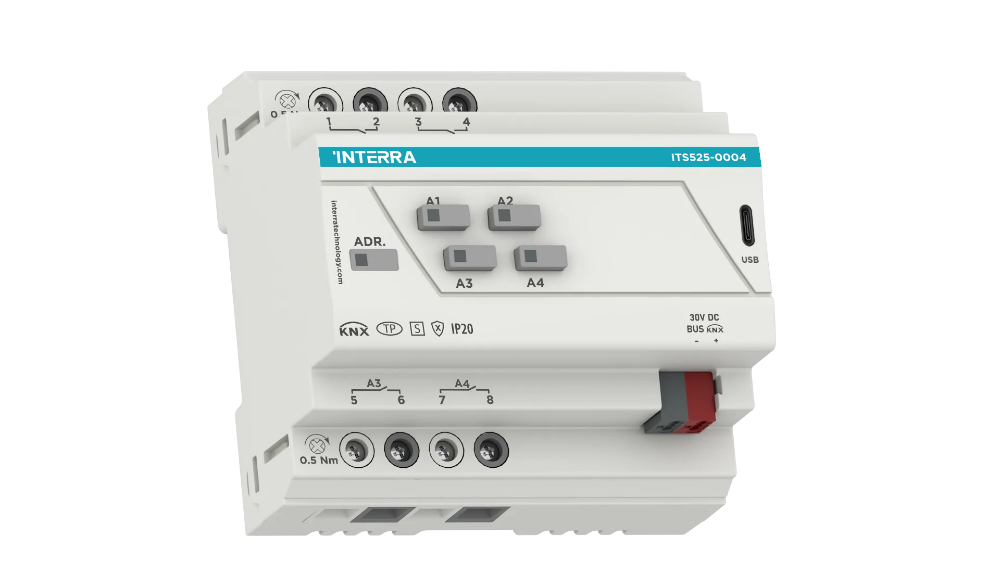KNX Secure Combo+ Switch Actuator - 4 Channel