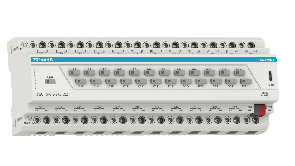 KNX Secure Combo+ Switch Actuator - 24 Channel