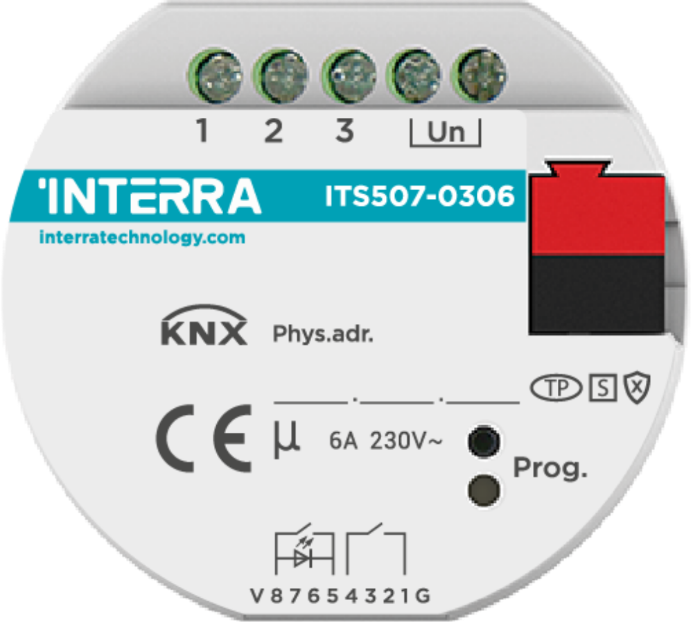 KNX Multi-function Flush Mounted Actuator 3-Fold (Secure)
