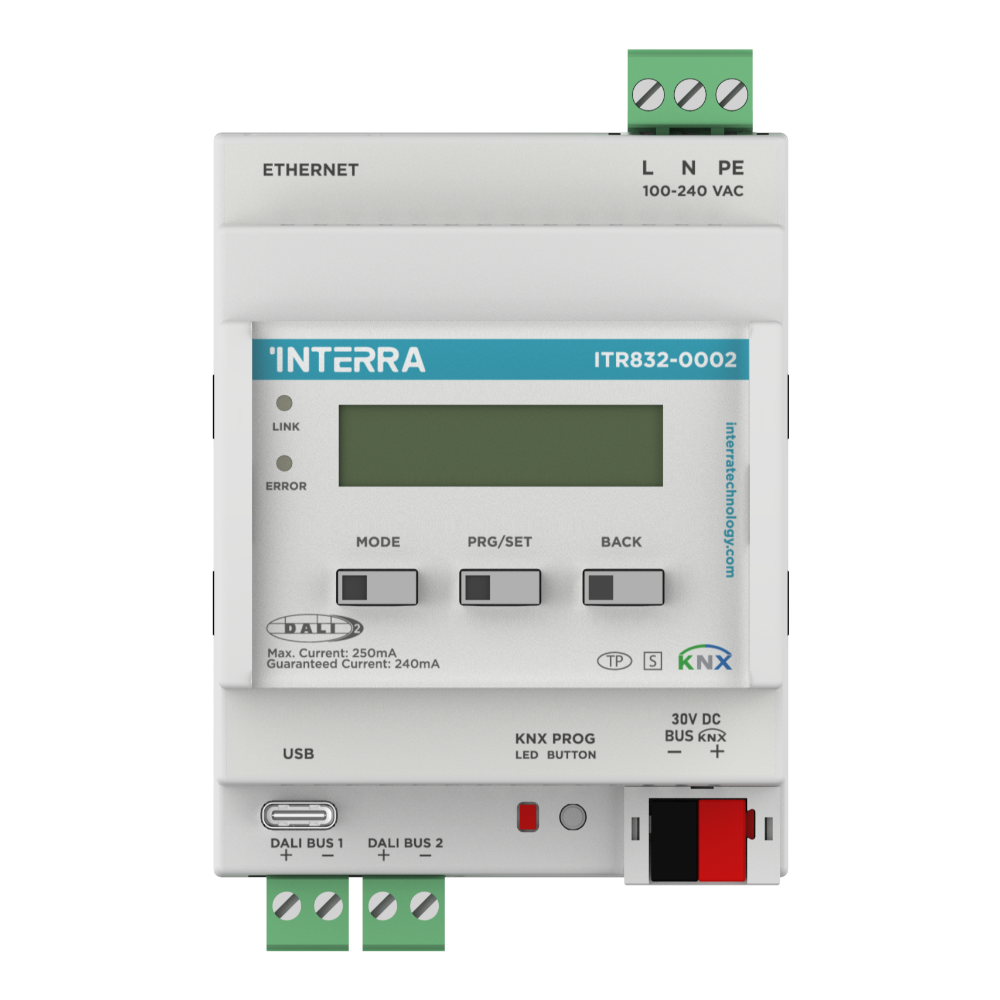 KNX - DALI Ağ Geçidi w/ Ethernet (2x64 DALI)